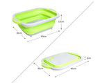 Folding Vegetable Board Household  Multifunctional Anvil Board Washing Basket