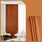 Home Fashion Herringbone Pattern Chenille Blackout Curtains